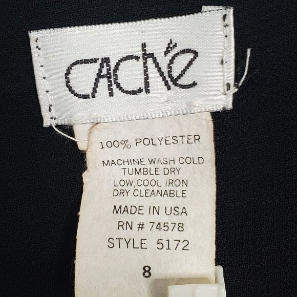 Cache Size 8 Pants Chiffon Rumba Ruffle Flare Slit Legs Layers Flowy Dance Party - Picture 5 of 10